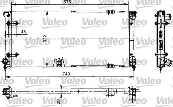 Valeo 730370 - Radiator, engine cooling autospares.lv