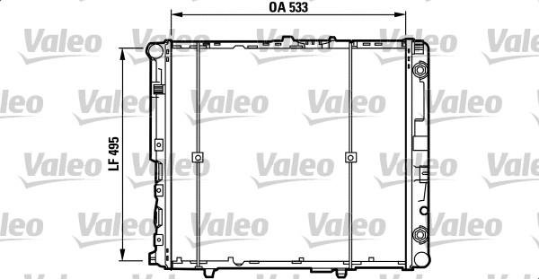 Valeo 730298 - Radiator, engine cooling autospares.lv