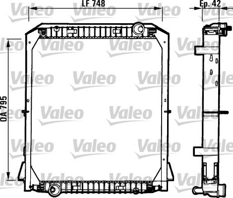 Valeo 730258 - Radiator, engine cooling autospares.lv