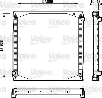 Valeo 730260 - Radiator, engine cooling autospares.lv