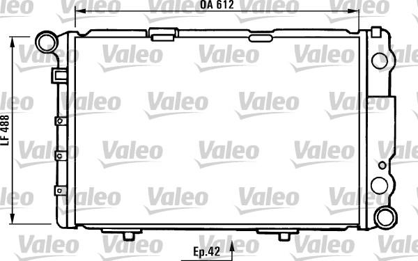 Valeo 730233 - Radiator, engine cooling autospares.lv