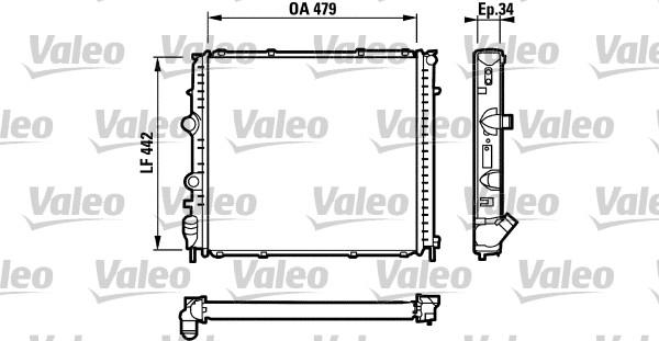 Valeo 731910 - Radiator, engine cooling autospares.lv