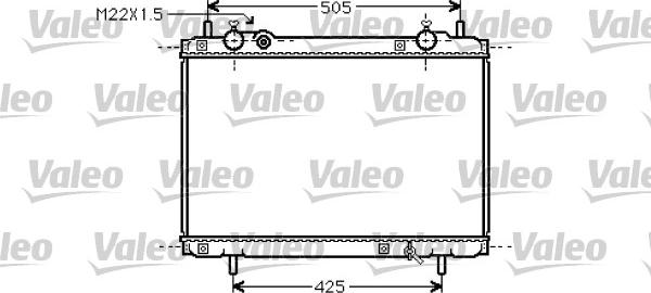 Valeo 731974 - Radiator, engine cooling autospares.lv