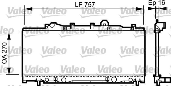 Valeo 731975 - Radiator, engine cooling autospares.lv