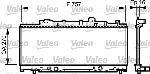 Valeo 731976 - Radiator, engine cooling autospares.lv