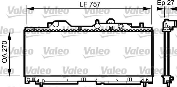 Valeo 731977 - Radiator, engine cooling autospares.lv