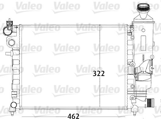 Valeo 731498 - Radiator, engine cooling autospares.lv