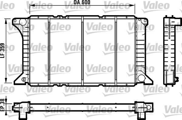 Valeo 731492 - Radiator, engine cooling autospares.lv