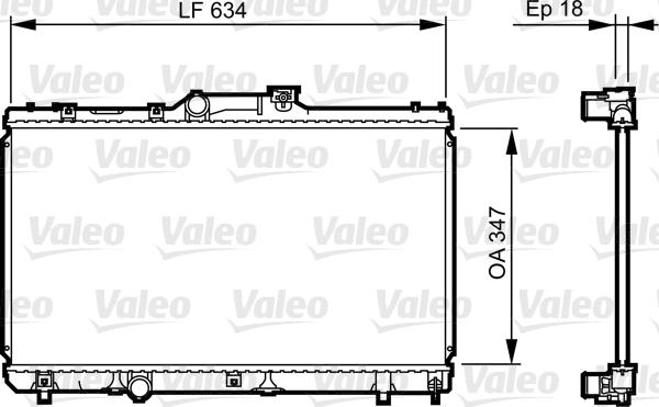 Valeo 731441 - Radiator, engine cooling autospares.lv