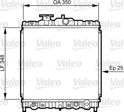 Valeo 731459 - Radiator, engine cooling autospares.lv