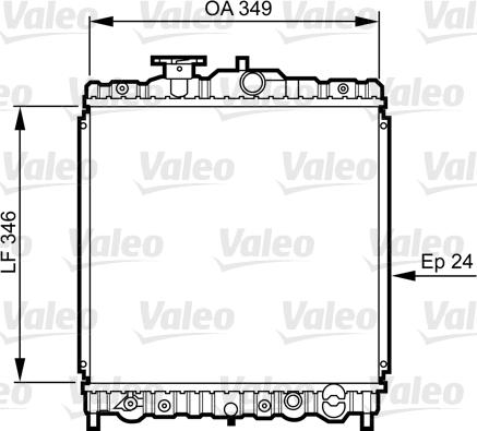 Valeo 731458 - Radiator, engine cooling autospares.lv