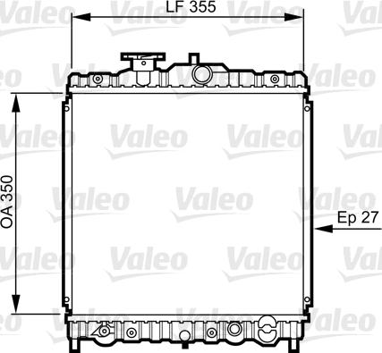 Valeo 731469 - Radiator, engine cooling autospares.lv