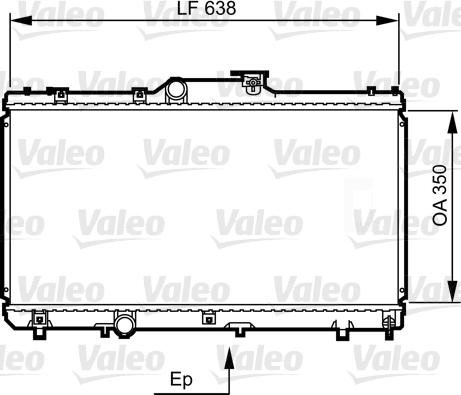 Valeo 731464 - Radiator, engine cooling autospares.lv