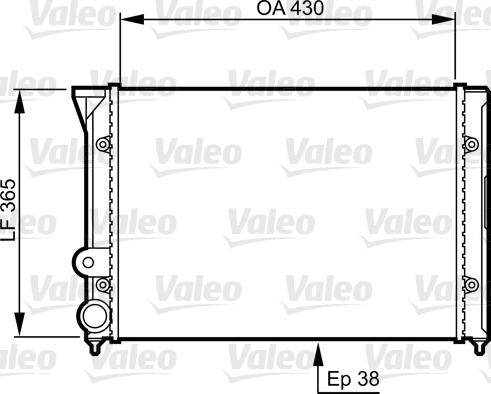 Valeo 731401 - Radiator, engine cooling autospares.lv