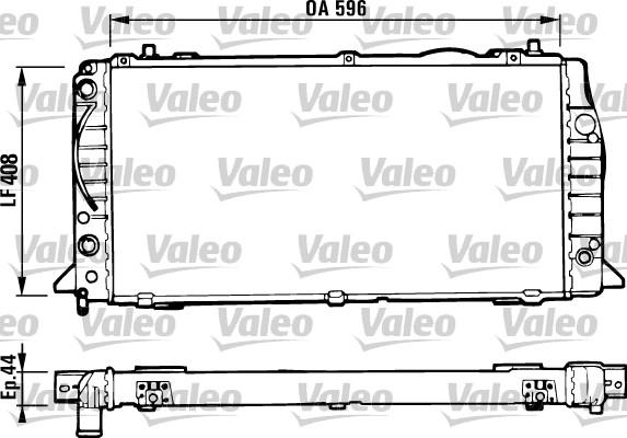 Valeo 731428 - Radiator, engine cooling autospares.lv