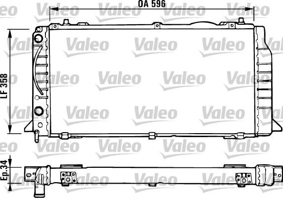 Valeo 731422 - Radiator, engine cooling autospares.lv