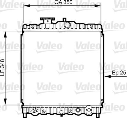 Valeo 731474 - Radiator, engine cooling autospares.lv