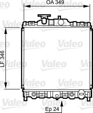 Valeo 731473 - Radiator, engine cooling autospares.lv