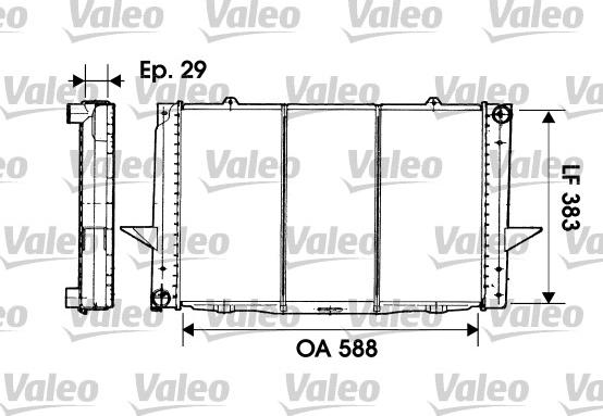 Valeo 731477 - Radiator, engine cooling autospares.lv