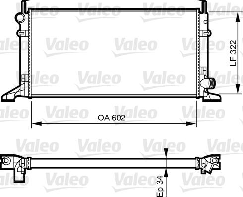 Valeo 731594 - Radiator, engine cooling autospares.lv