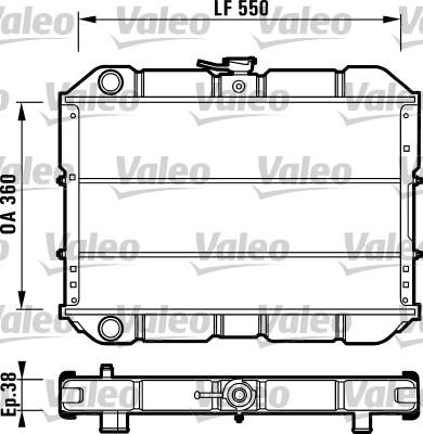 Valeo 731540 - Radiator, engine cooling autospares.lv