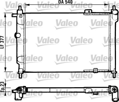 Valeo 731551 - Radiator, engine cooling autospares.lv