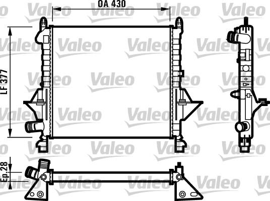 Valeo 731552 - Radiator, engine cooling autospares.lv