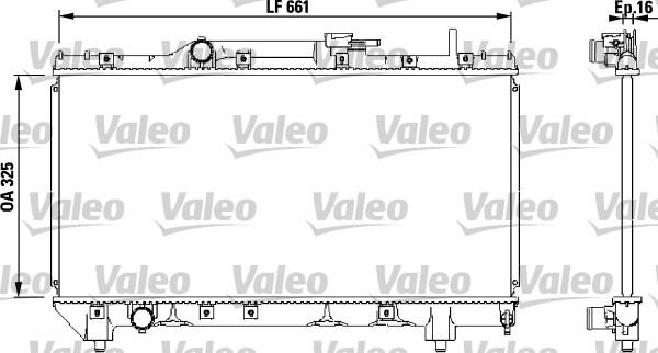 Valeo 731565 - Radiator, engine cooling autospares.lv