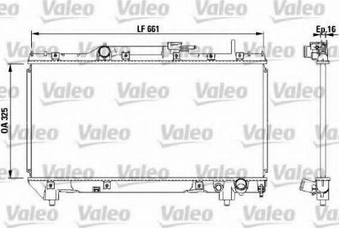 Valeo 731566 - Radiator, engine cooling autospares.lv