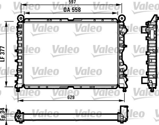 Valeo 731561 - Radiator, engine cooling autospares.lv