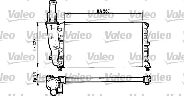 Valeo 731562 - Radiator, engine cooling autospares.lv