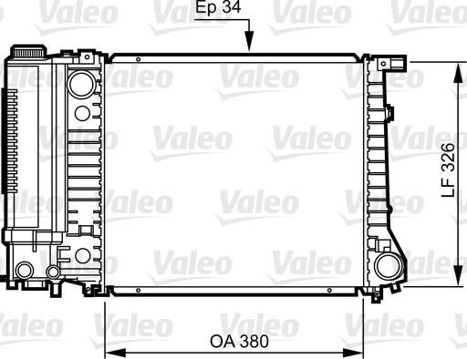 Valeo 731509 - Radiator, engine cooling autospares.lv