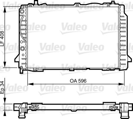 Valeo 731503 - Radiator, engine cooling autospares.lv