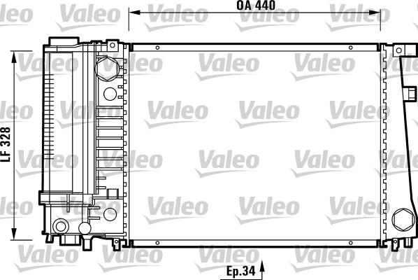 Valeo 731510 - Radiator, engine cooling autospares.lv