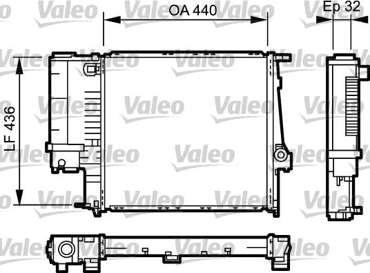 Valeo 731511 - Radiator, engine cooling autospares.lv