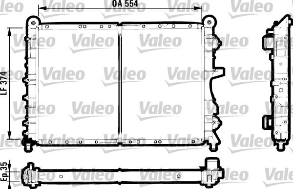 Valeo 731589 - Radiator, engine cooling autospares.lv