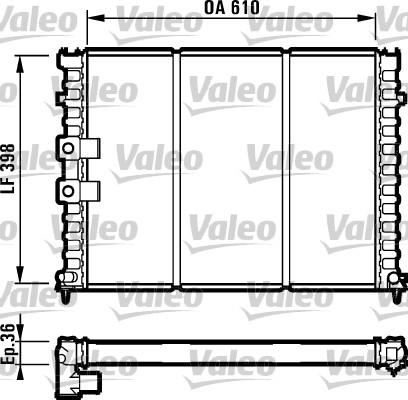 Valeo 731584 - Radiator, engine cooling autospares.lv