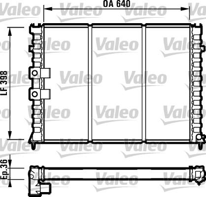 Valeo 731585 - Radiator, engine cooling autospares.lv