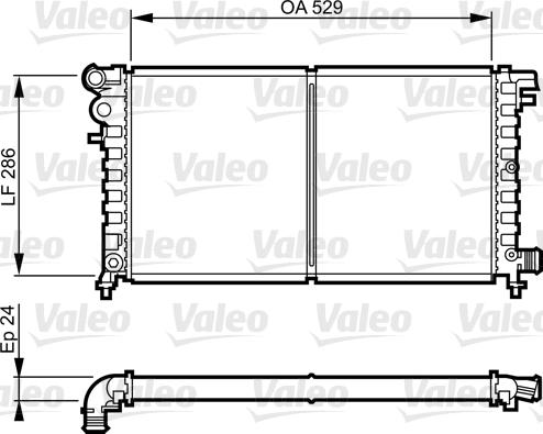 Valeo 731530 - Radiator, engine cooling autospares.lv