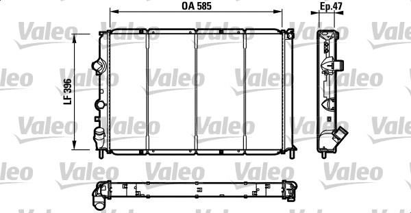 Valeo 731538 - Radiator, engine cooling autospares.lv