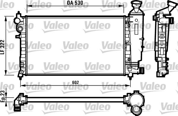 Valeo 731526 - Radiator, engine cooling autospares.lv
