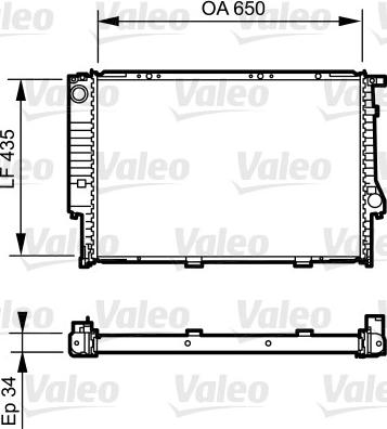 Valeo 731523 - Radiator, engine cooling autospares.lv