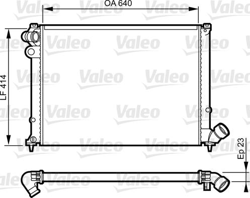 Valeo 731574 - Radiator, engine cooling autospares.lv