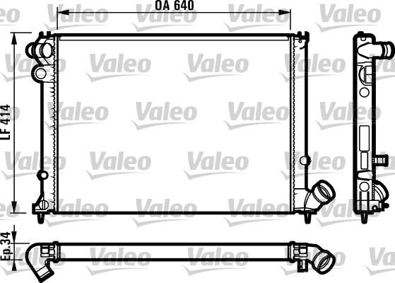 Valeo 731575 - Radiator, engine cooling autospares.lv