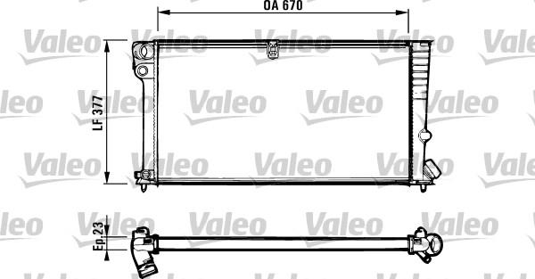 Valeo 731570 - Radiator, engine cooling autospares.lv