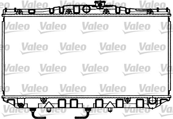 Valeo 731096 - Radiator, engine cooling autospares.lv