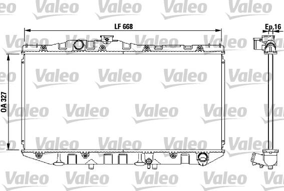 Valeo 731098 - Radiator, engine cooling autospares.lv