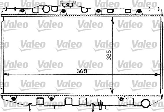 Valeo 731097 - Radiator, engine cooling autospares.lv