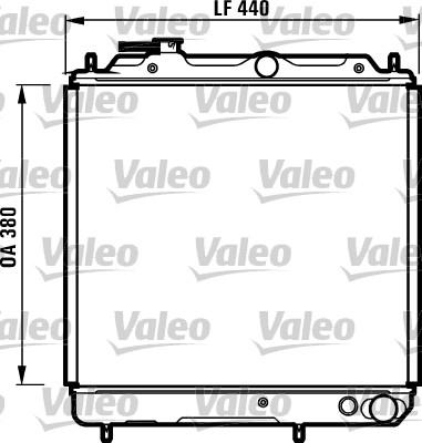 Valeo 731056 - Radiator, engine cooling autospares.lv