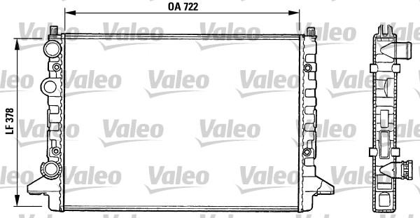 Valeo 731008 - Radiator, engine cooling autospares.lv